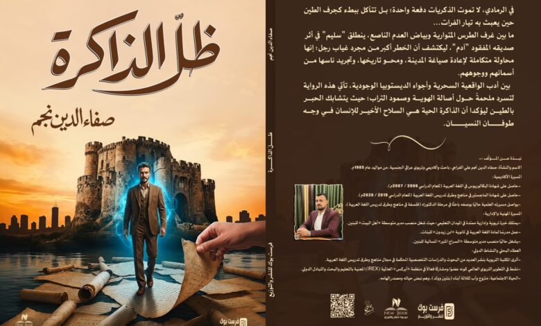 رواية «ظلّ الذاكرة» للكاتب العراقي صفاء الدين نجم